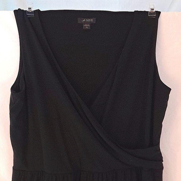 J.Jill wearable collection sleeveless tank dress in S Tall in black. - Picture 2 of 6
